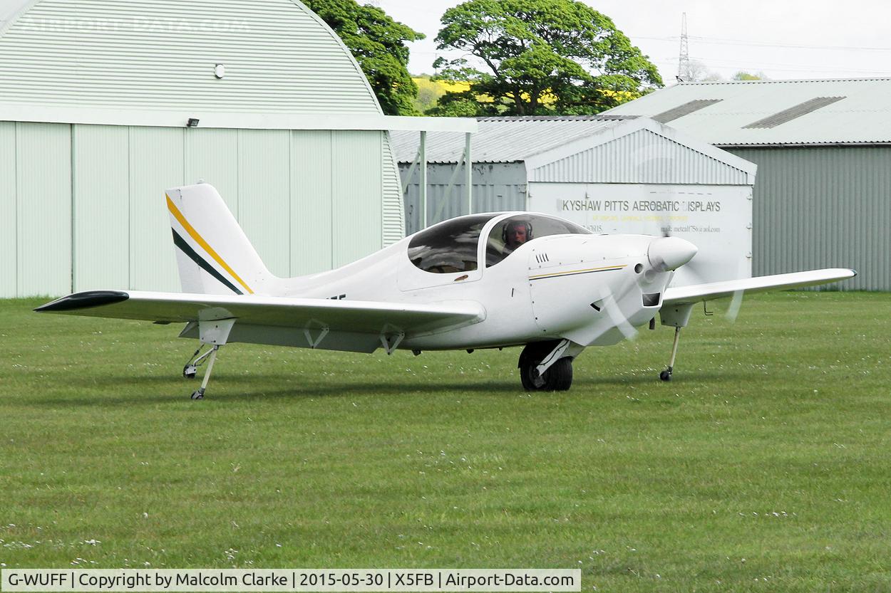 G-WUFF, 2003 Europa Monowheel C/N PFA 247-12942, Europa G-WUFF at Fishburn Airfield UK, May 30th 2015.