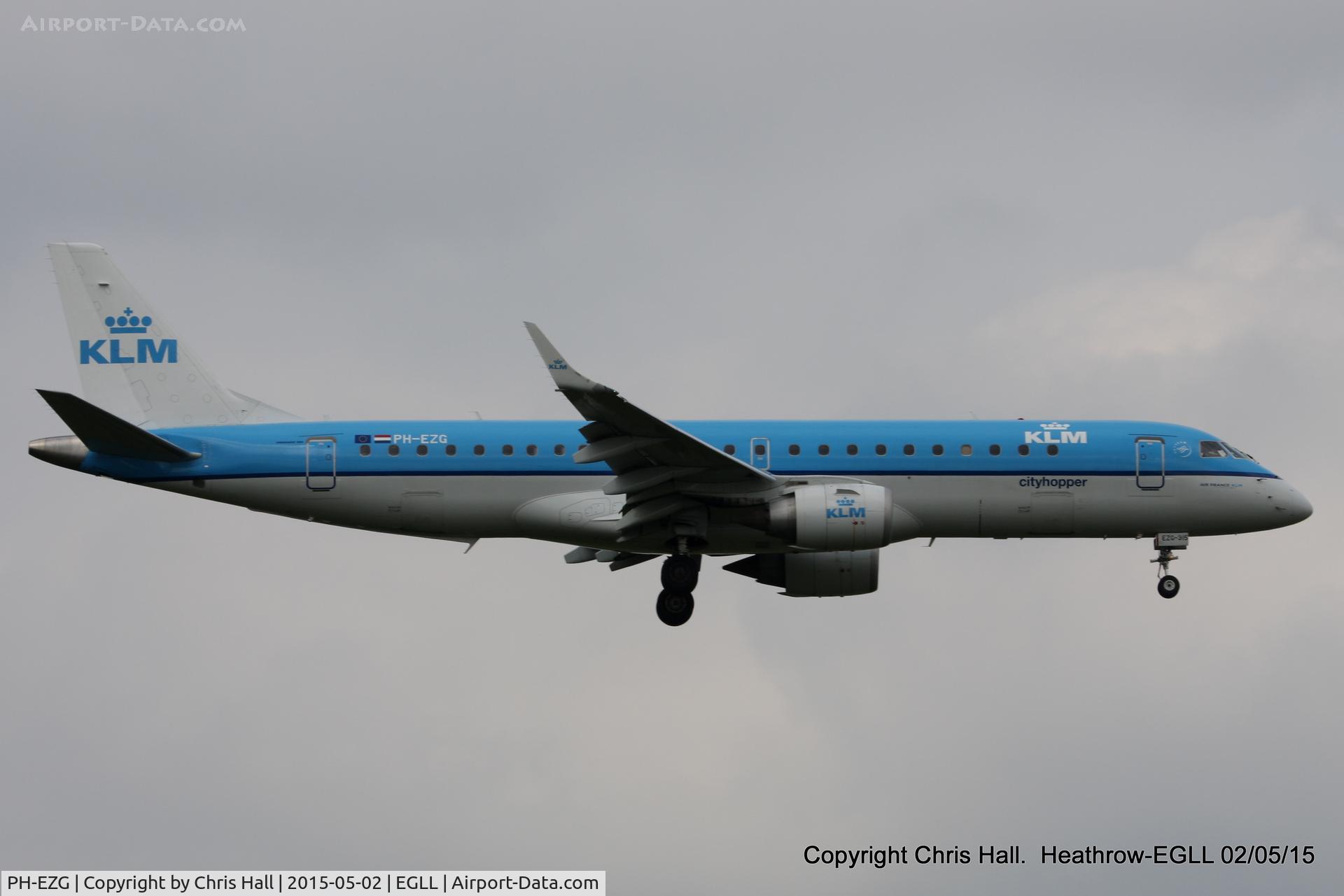 PH-EZG, 2009 Embraer 190LR (ERJ-190-100LR) C/N 19000315, KLM Cityhopper