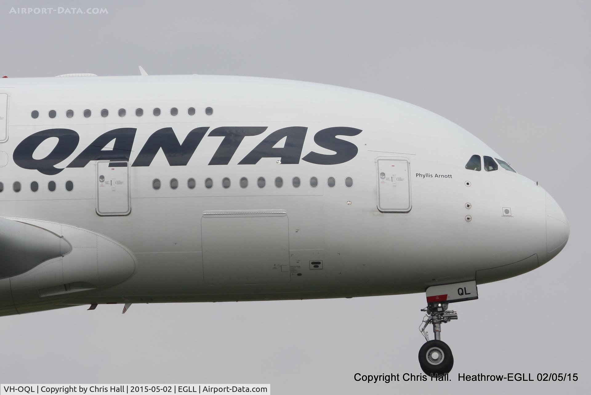 VH-OQL, 2011 Airbus A380-842 C/N 074, Qantas