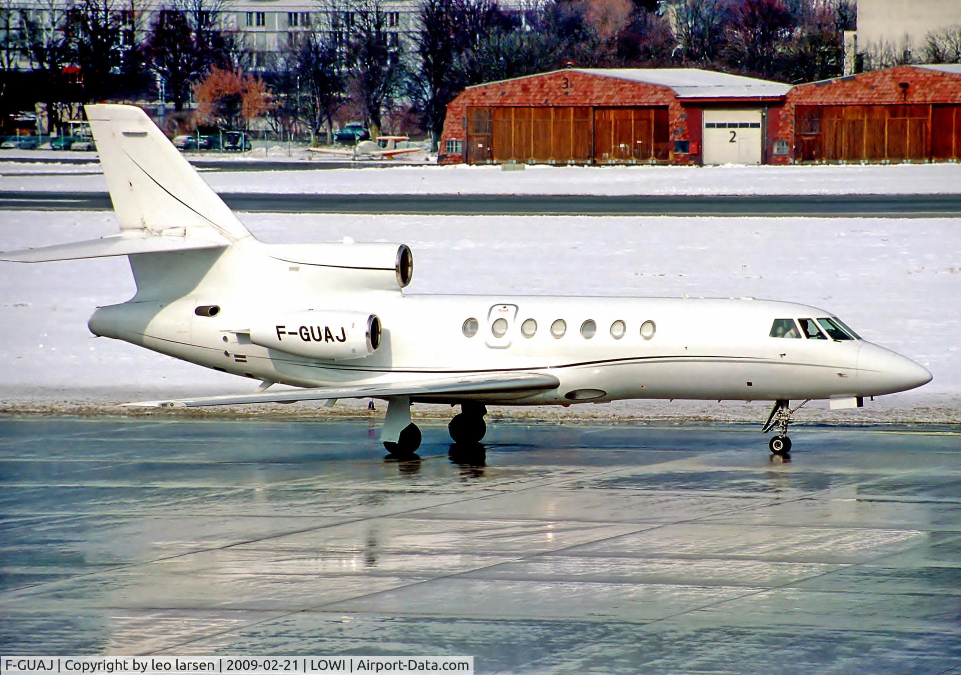 F-GUAJ, 1986 Dassault Falcon 50 C/N 169, Innsbruck 21.2.09