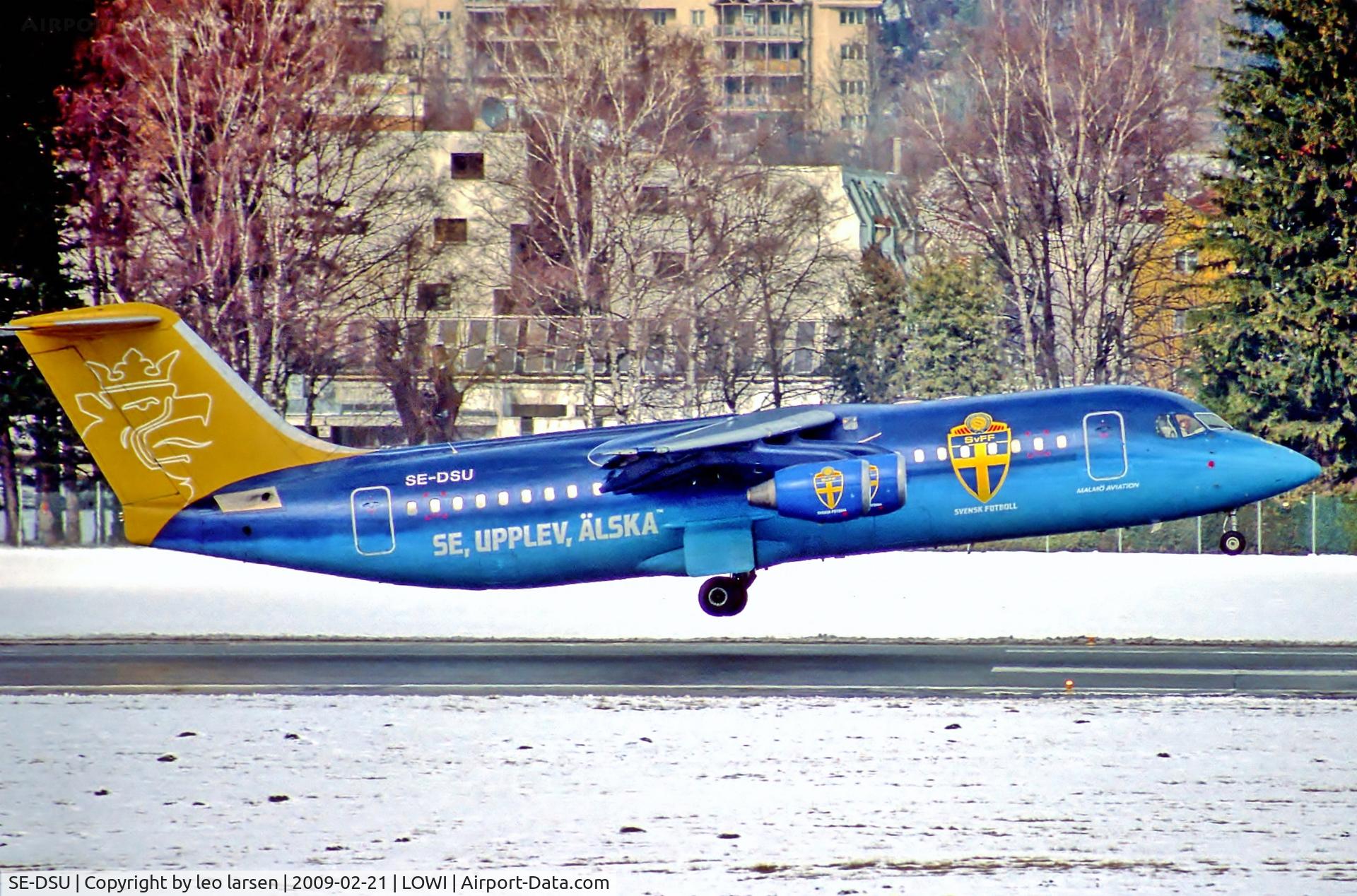 SE-DSU, 1994 British Aerospace Avro 146-RJ100 C/N E3248, Innsbruck 21.2.09