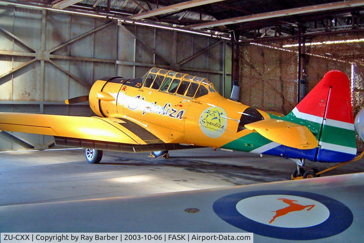 ZU-CXX, North American AT-6C Harvard IIA C/N 77-4547, North American AT-6A Texan [77-4467] Swartkop~ZS 06/10/2003