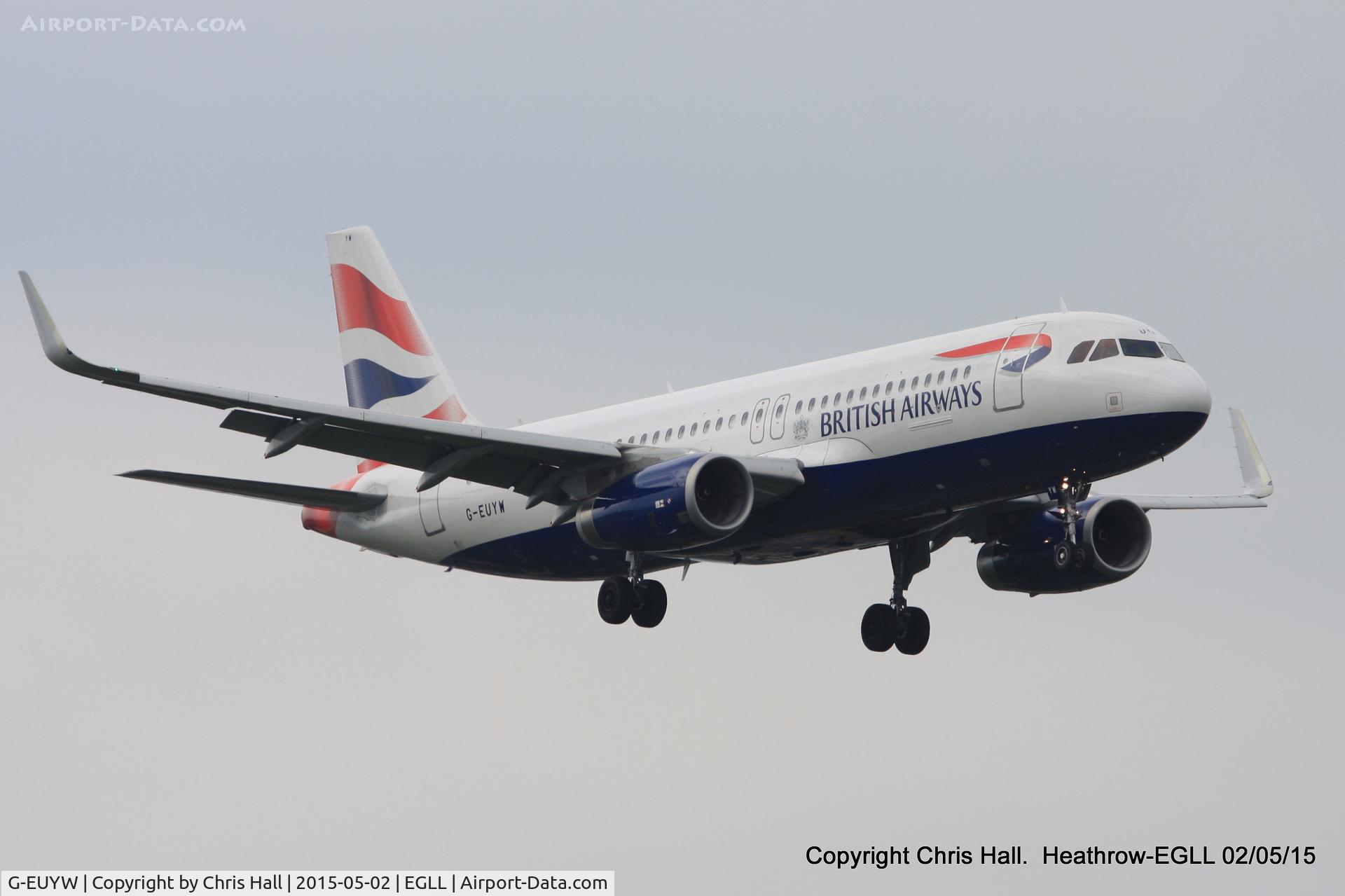 G-EUYW, 2014 Airbus A320-232 C/N 6129, British Airways