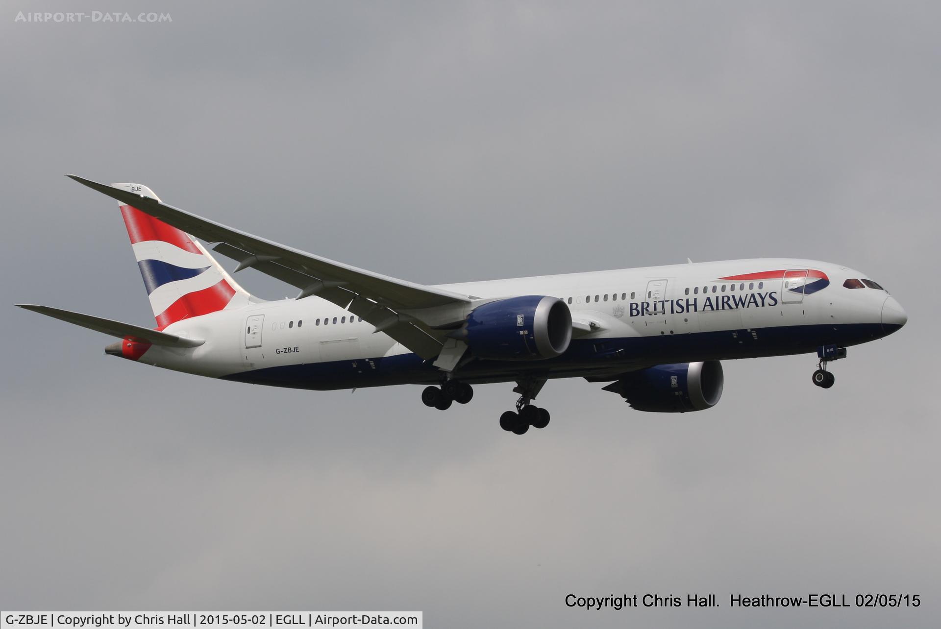 G-ZBJE, 2013 Boeing 787-8 Dreamliner C/N 38612, British Airways