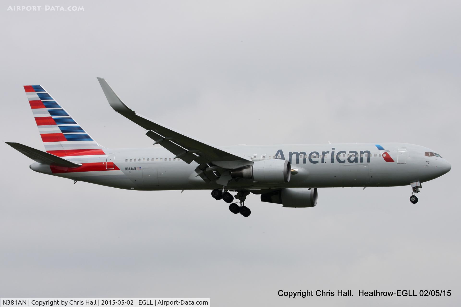 N381AN, 1993 Boeing 767-323 C/N 25450, American Airlines