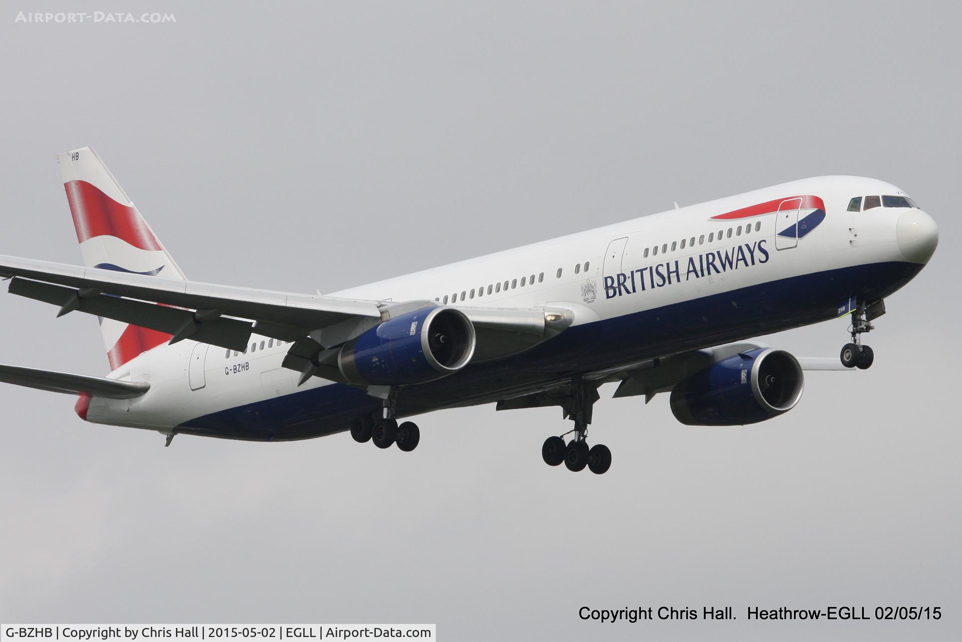 G-BZHB, 1998 Boeing 767-336 C/N 29231, British Airways