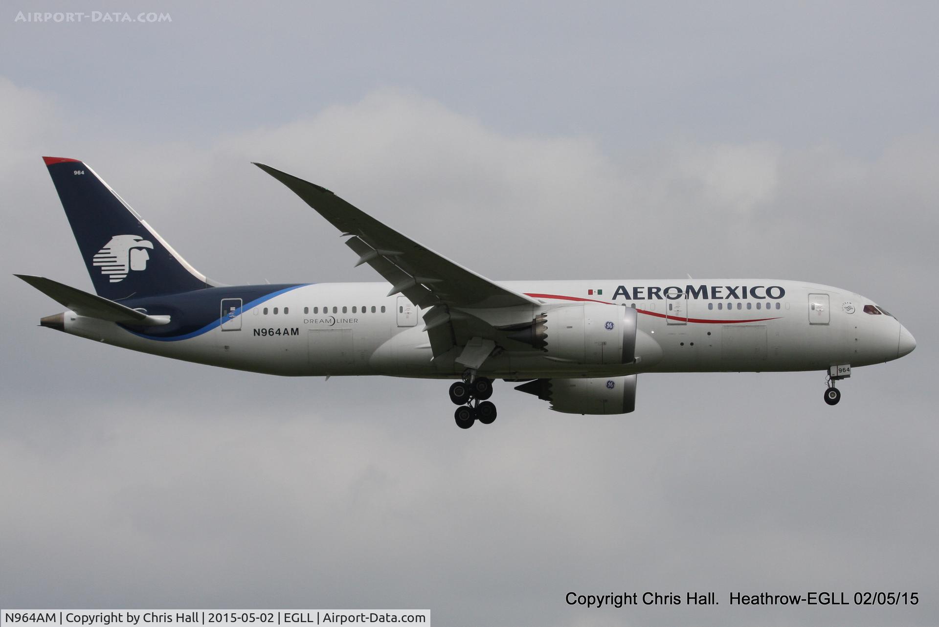 N964AM, 2013 Boeing 787-8 Dreamliner C/N 35307, Aeroméxico