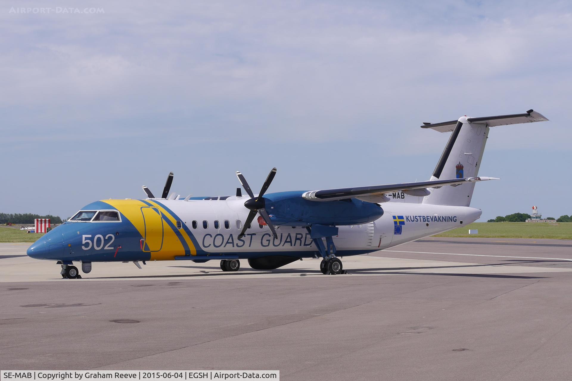 SE-MAB, 2006 De Havilland Canada DHC-8-311Q Dash 8 C/N 631, Parked at Norwich.