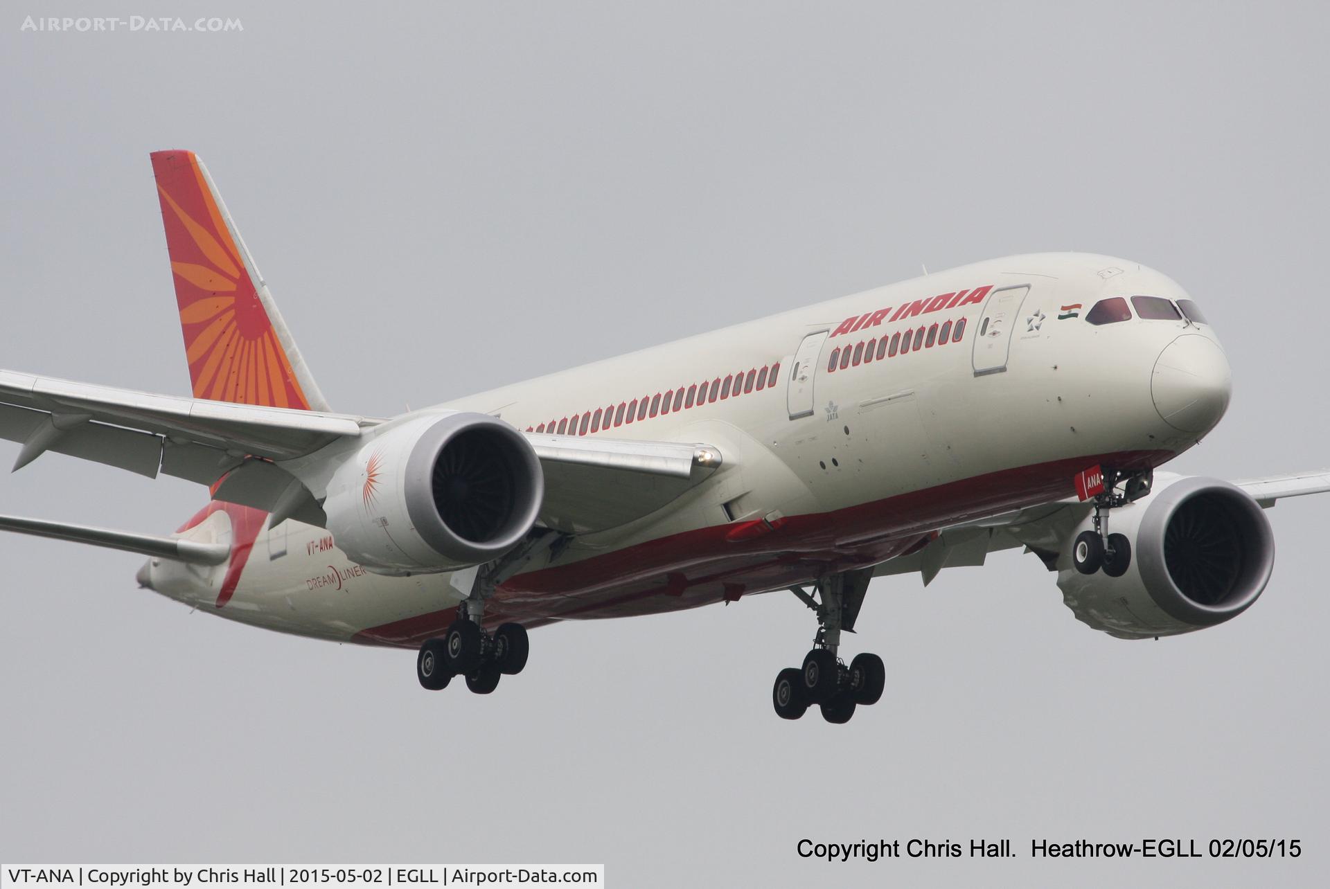 VT-ANA, 2011 Boeing 787-8 Dreamliner C/N 36273, Air India
