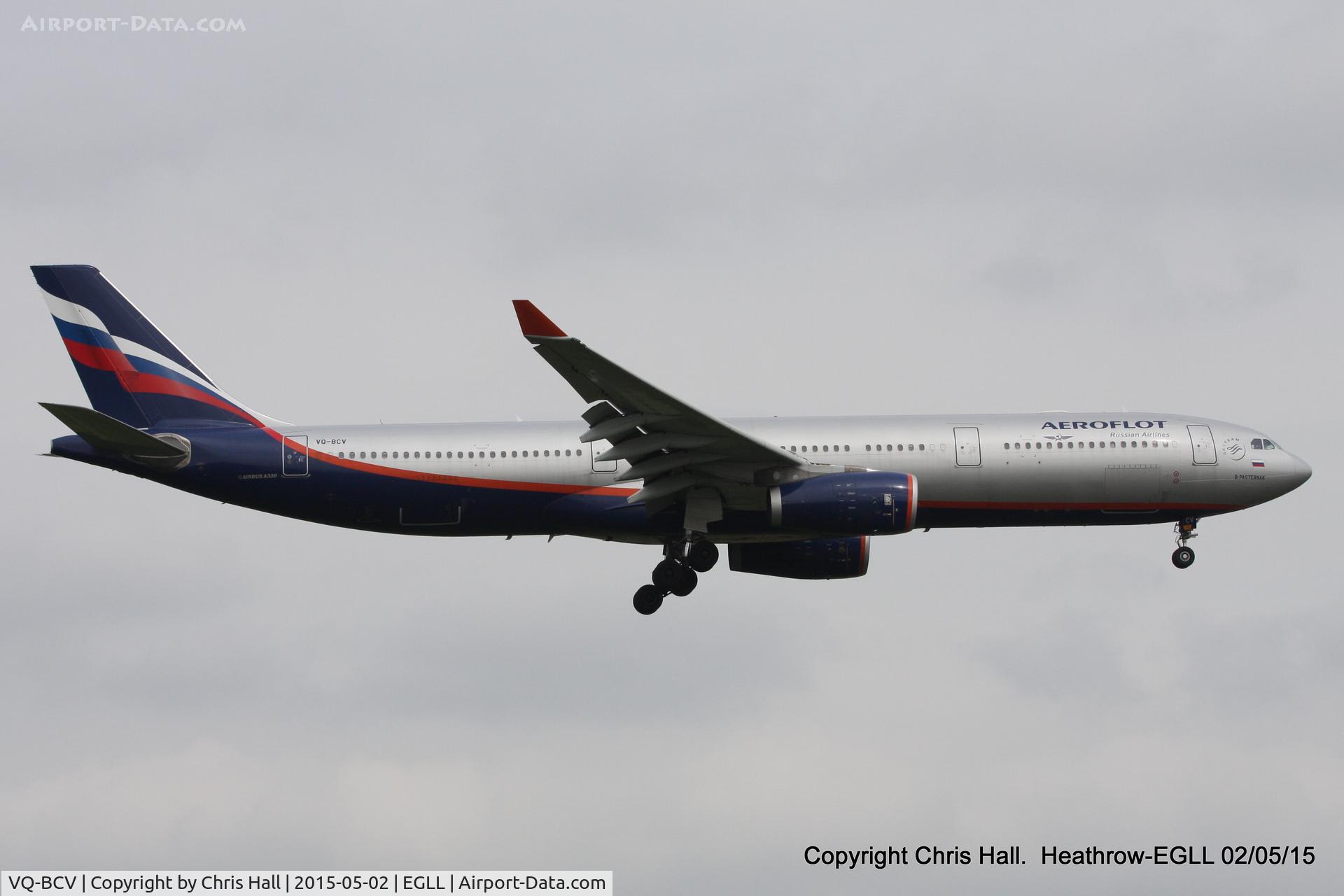 VQ-BCV, 2009 Airbus A330-343X C/N 1072, Aeroflot - Russian Airlines