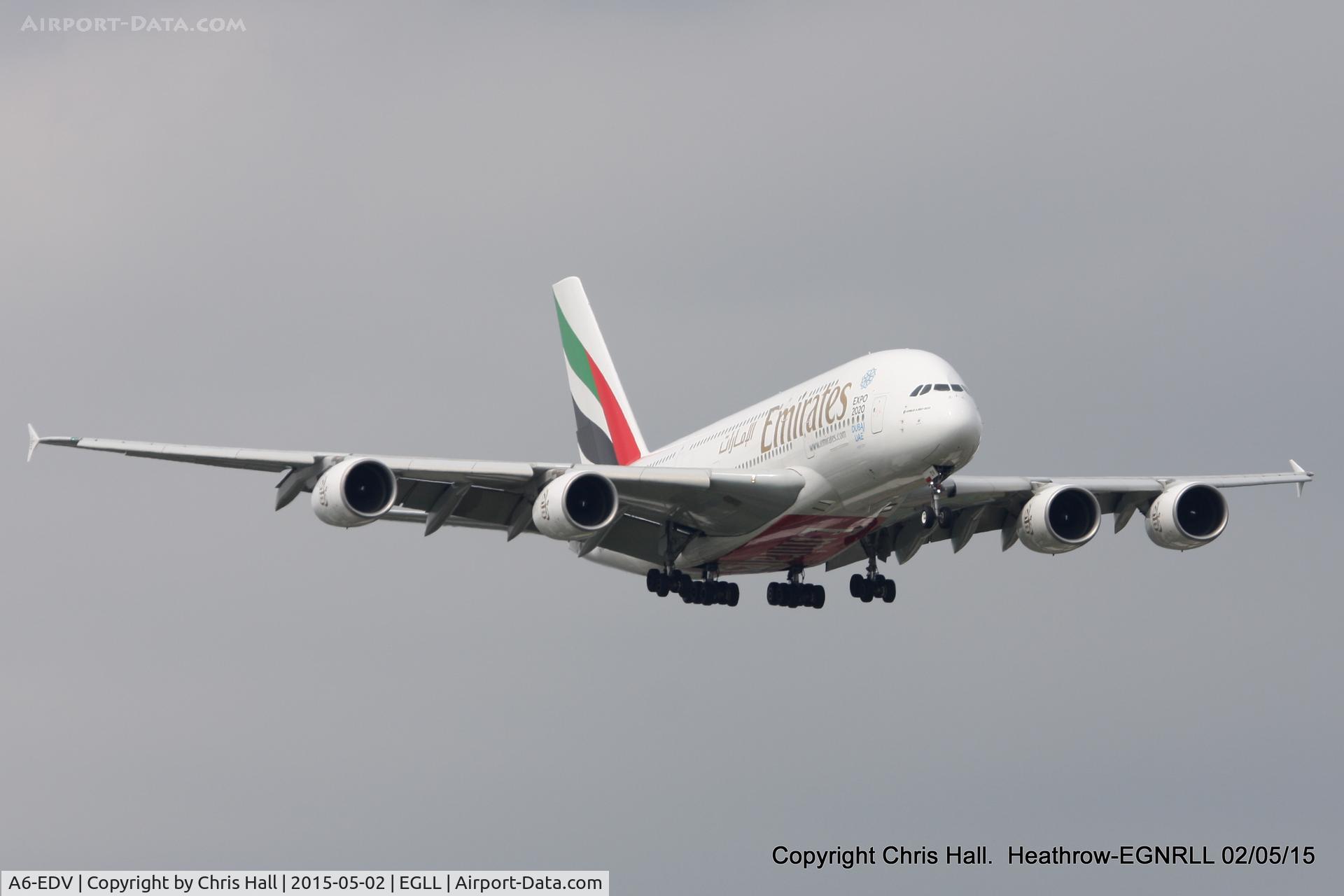 A6-EDV, 2011 Airbus A380-861 C/N 101, Emirates