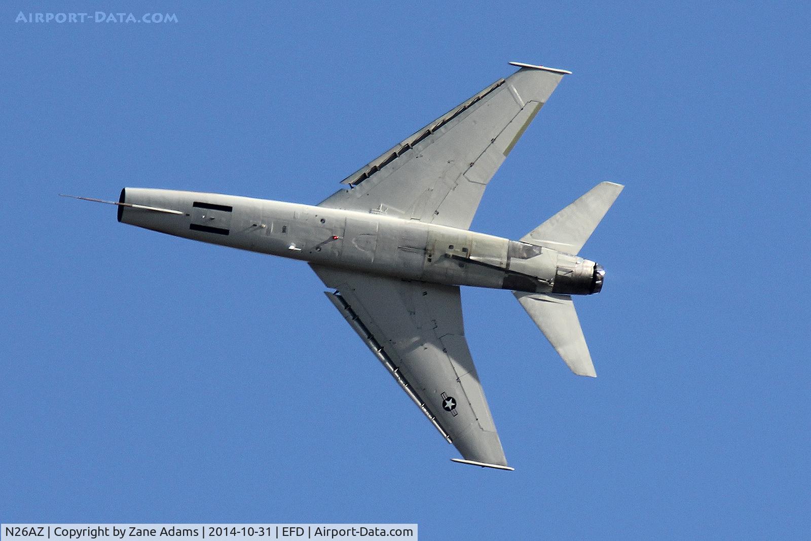 N26AZ, 1956 North American F-100F-10-NA Super Sabre C/N 56-3844 (243-120), Collings Foundation F-100F at the 2015 Wings Over Houston Airshow