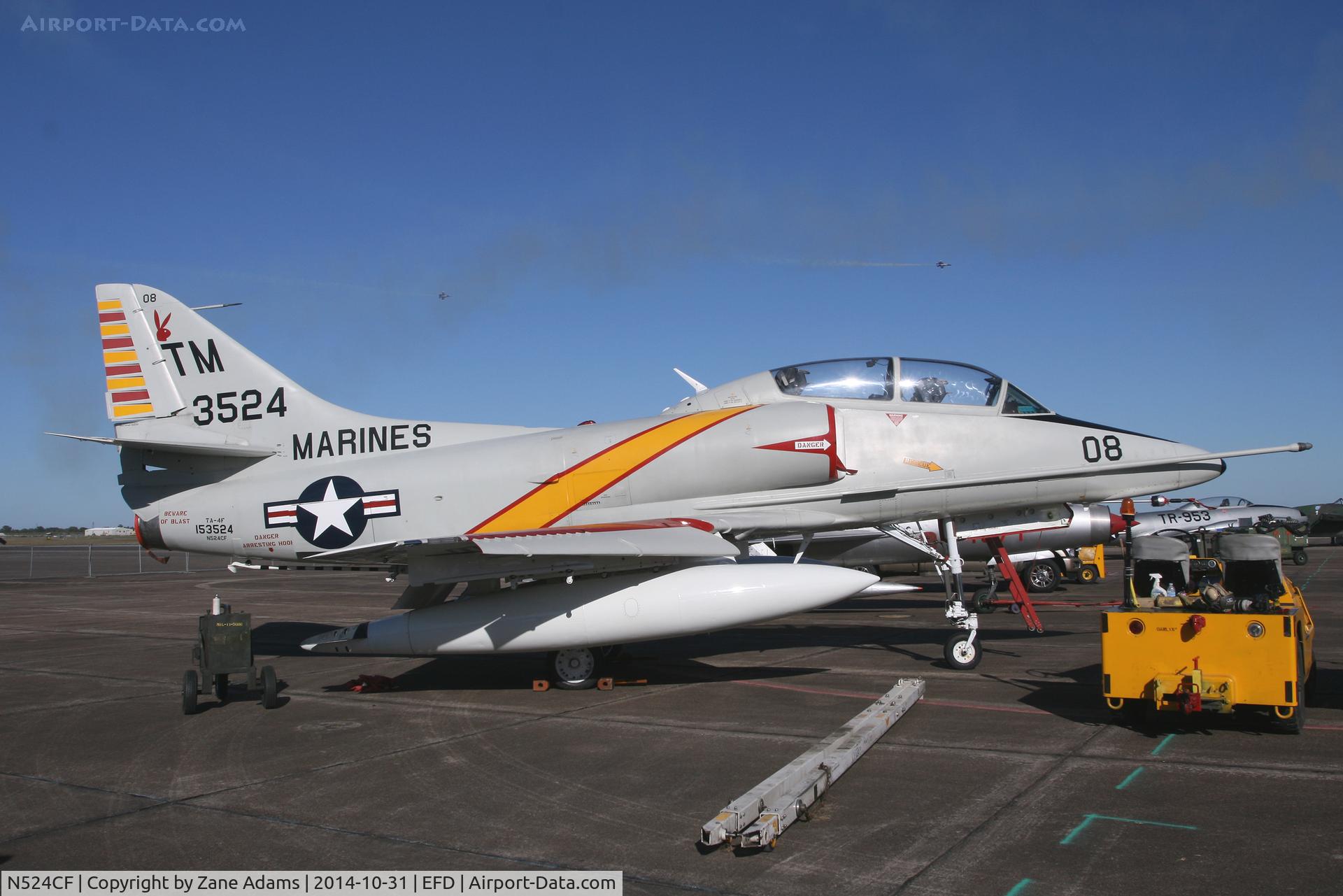 N524CF, 1967 Douglas TA-4F Skyhawk C/N 13590, The Collings Foundation TA-4F at the 2015 Wings Over Houston Airshow