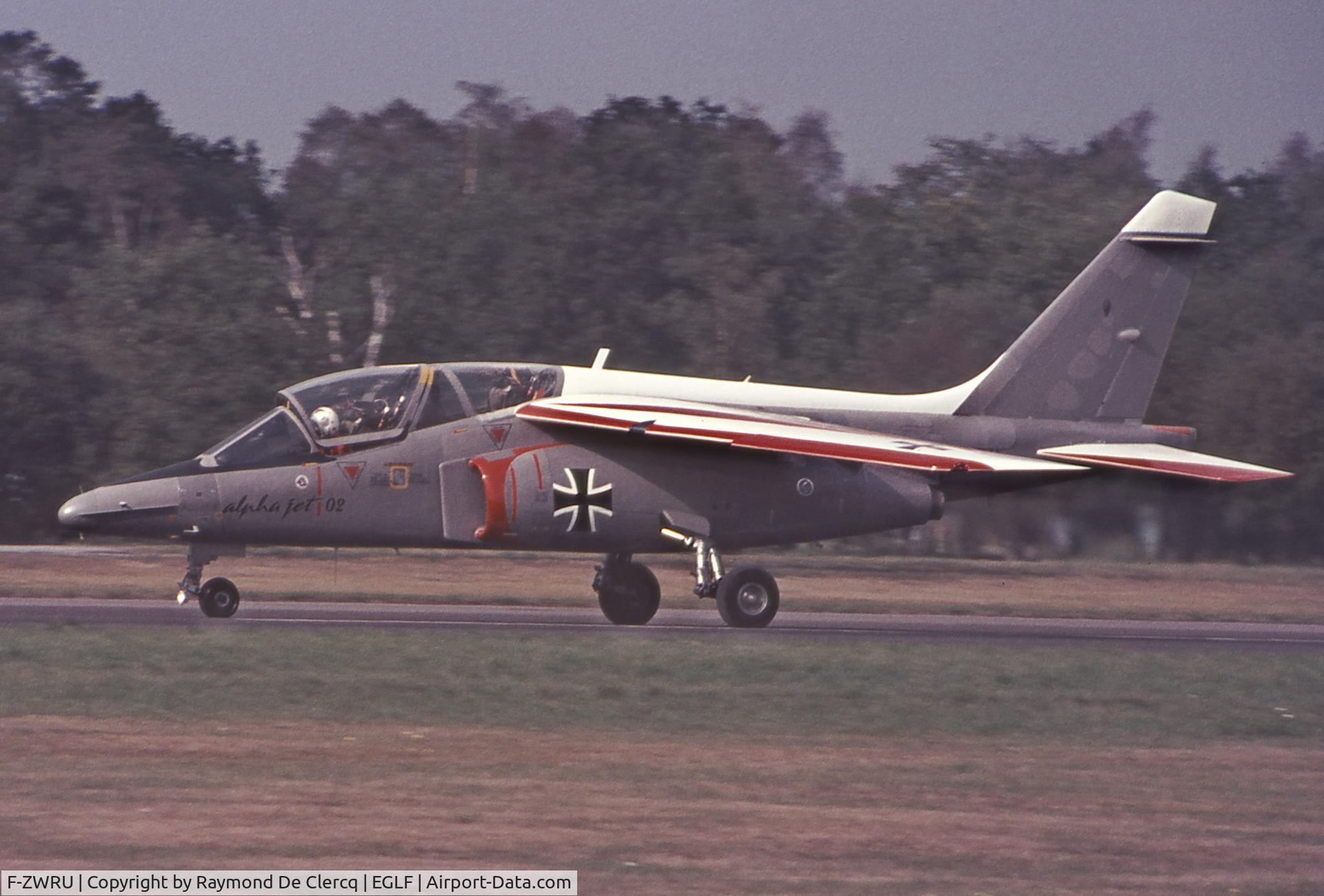 F-ZWRU, Dassault-Dornier Alpha Jet E C/N 02, Alpha Jet 02  with German cross on the left side at FAB 1976.