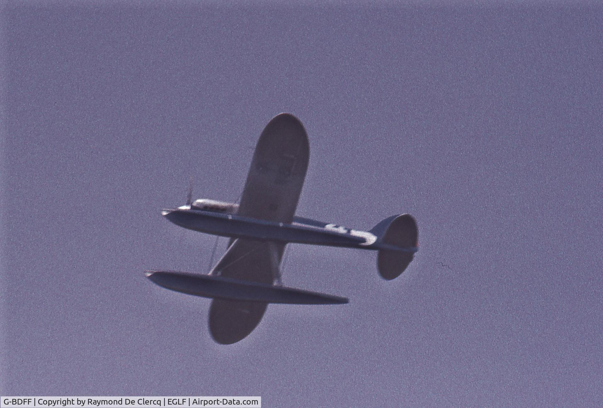 G-BDFF, 1972 Supermarine S.5 Replica C/N HDB-1, Sorry,I have only this slide of the flying display at FAB 1976.