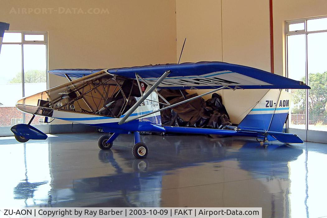 ZU-AON, 1994 Rans S-12 Airaile C/N 0594497, Rans S.12 Airaile [0594497] Boschkop-Kitty Hawk~ZS 09/10/2003