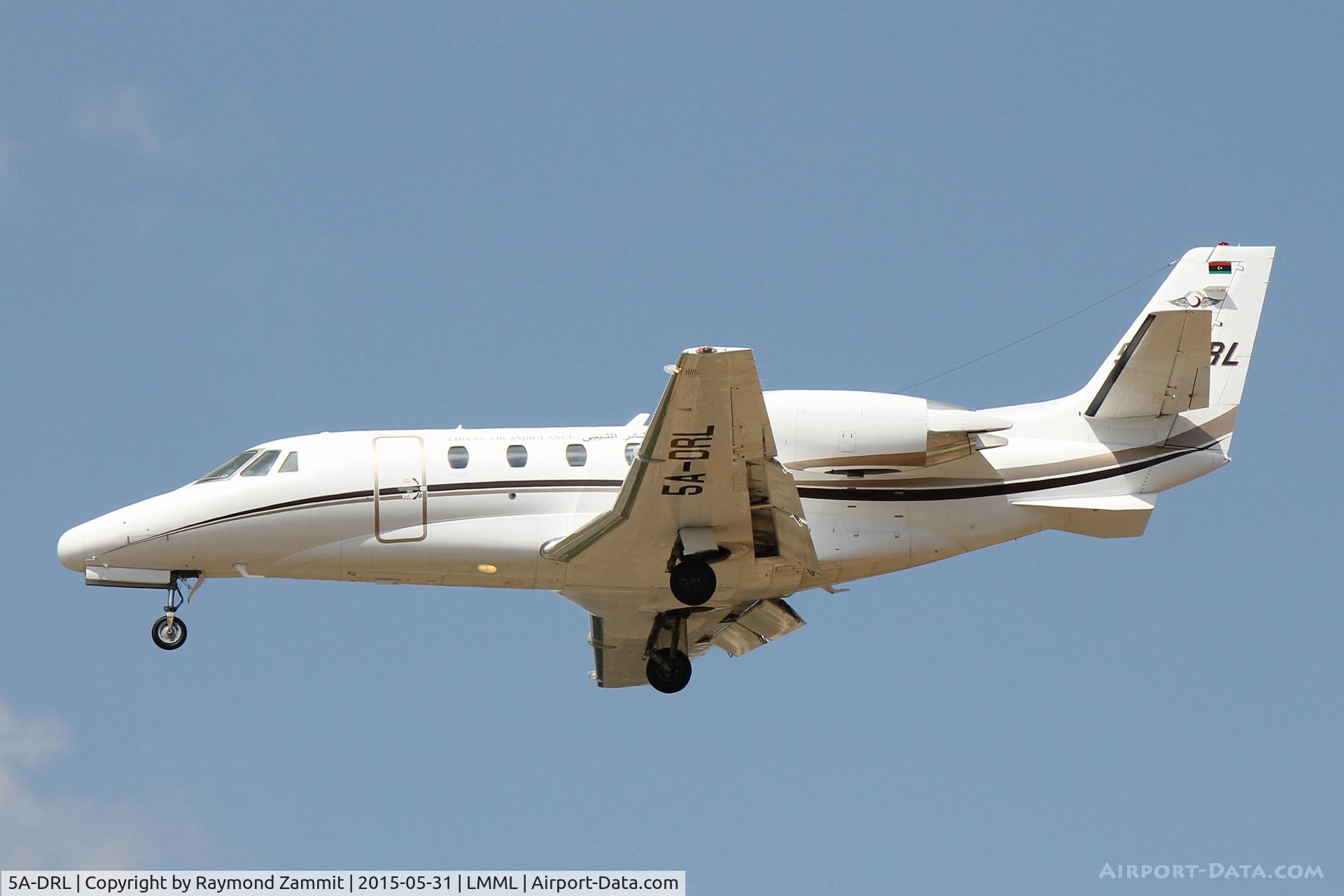 5A-DRL, 2008 Cessna 560XL Citation XLS C/N 560-5808, Cessna 560XL Citation 5A-DRL Libyan Air Ambulance
