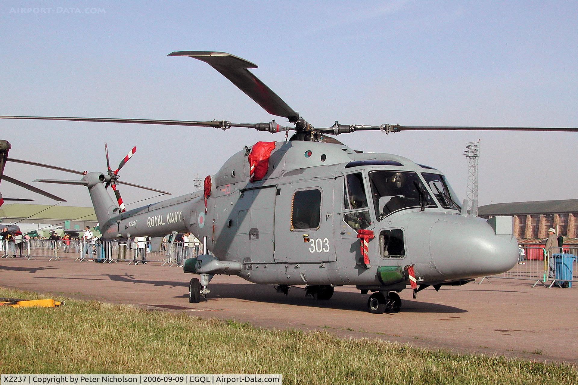XZ237, 1977 Westland Lynx HAS.3S C/N 019, Lynx HAS.3S. callsign Skua 14, on display at the 2006 RAF Leuchars Airshow.