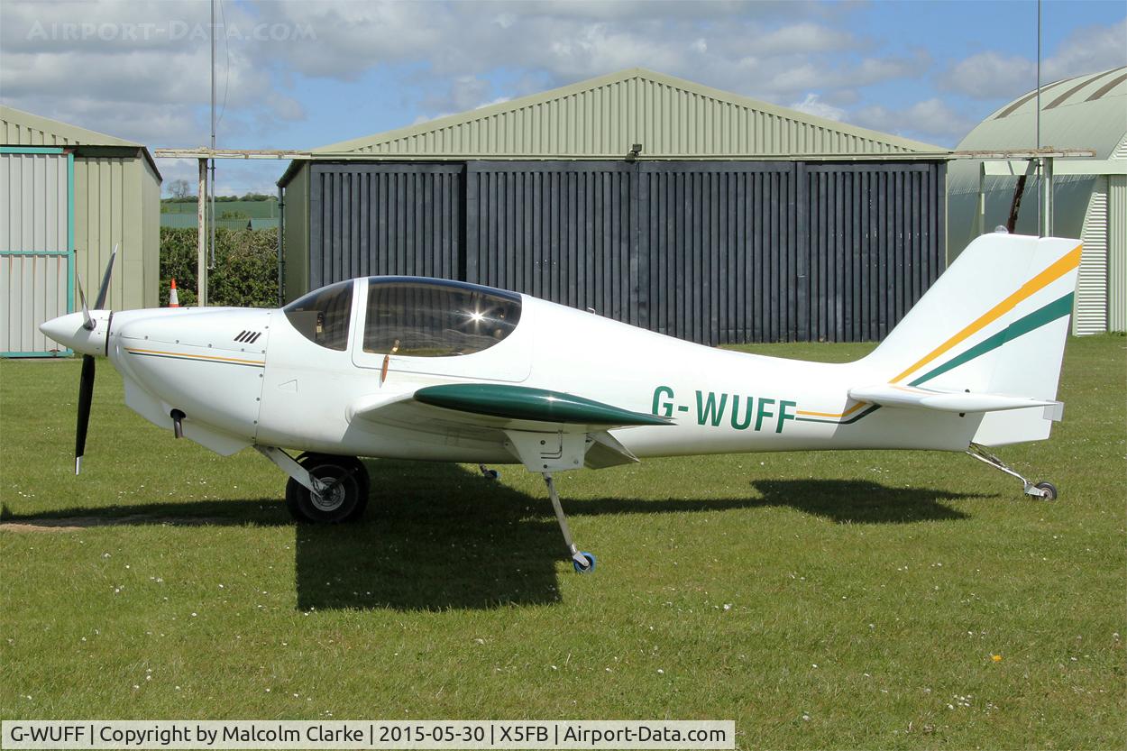 G-WUFF, 2003 Europa Monowheel C/N PFA 247-12942, Europa G-WUFF at Fishburn Airfield UK, May 30th 2015.
