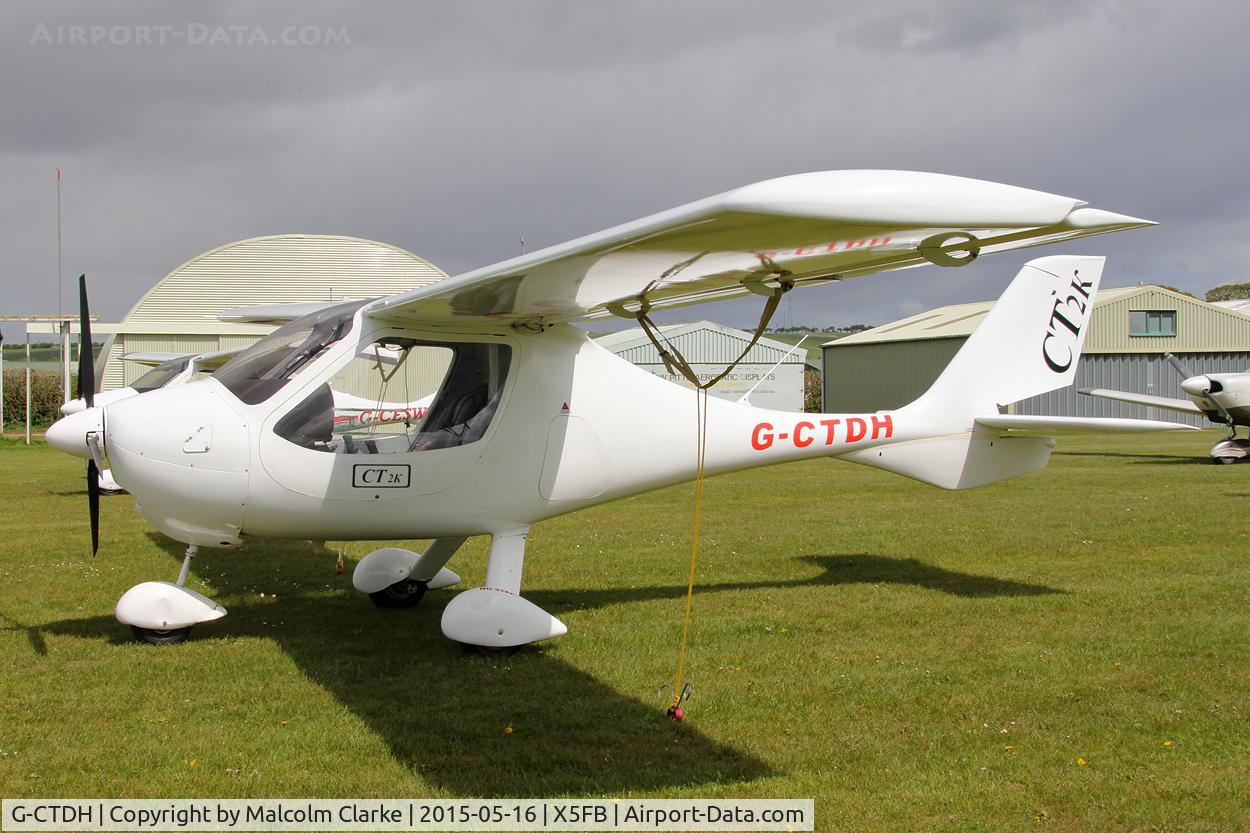 G-CTDH, 2003 Flight Design CT2K C/N 7939, Flight Design CT2K at the opening of Fishburn Airfield's new clubhouse, May 16th 2015.