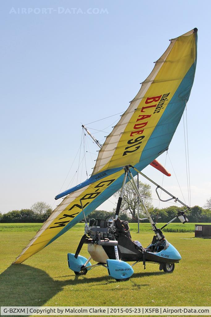 G-BZXM, 2001 Mainair Blade 912 C/N 1283-0501-7-W1078, Mainair Blade 912 at Fishburn Airfield UK, May 23rd 2015.