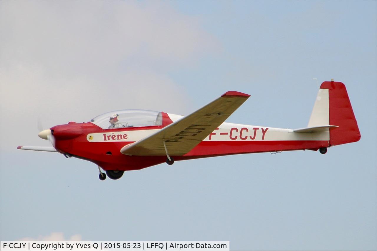 F-CCJY, 1974 Scheibe SF-28A Tandem-Falke Tandem Falke C/N 5763, Scheibe SF-28A Tandem Falke, La Ferté-Alais airfield (LFFQ) Airshow 2015
