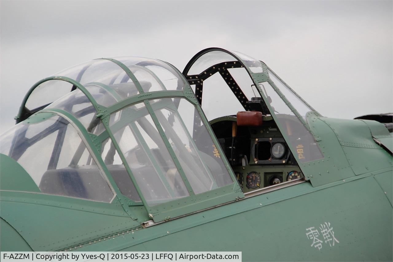 F-AZZM, 2000 North American AT-6B Texan C/N SA-32, North American AT-6B Texan, Close view of cockpit, La Ferté-Alais airfield (LFFQ) Airshow 2015