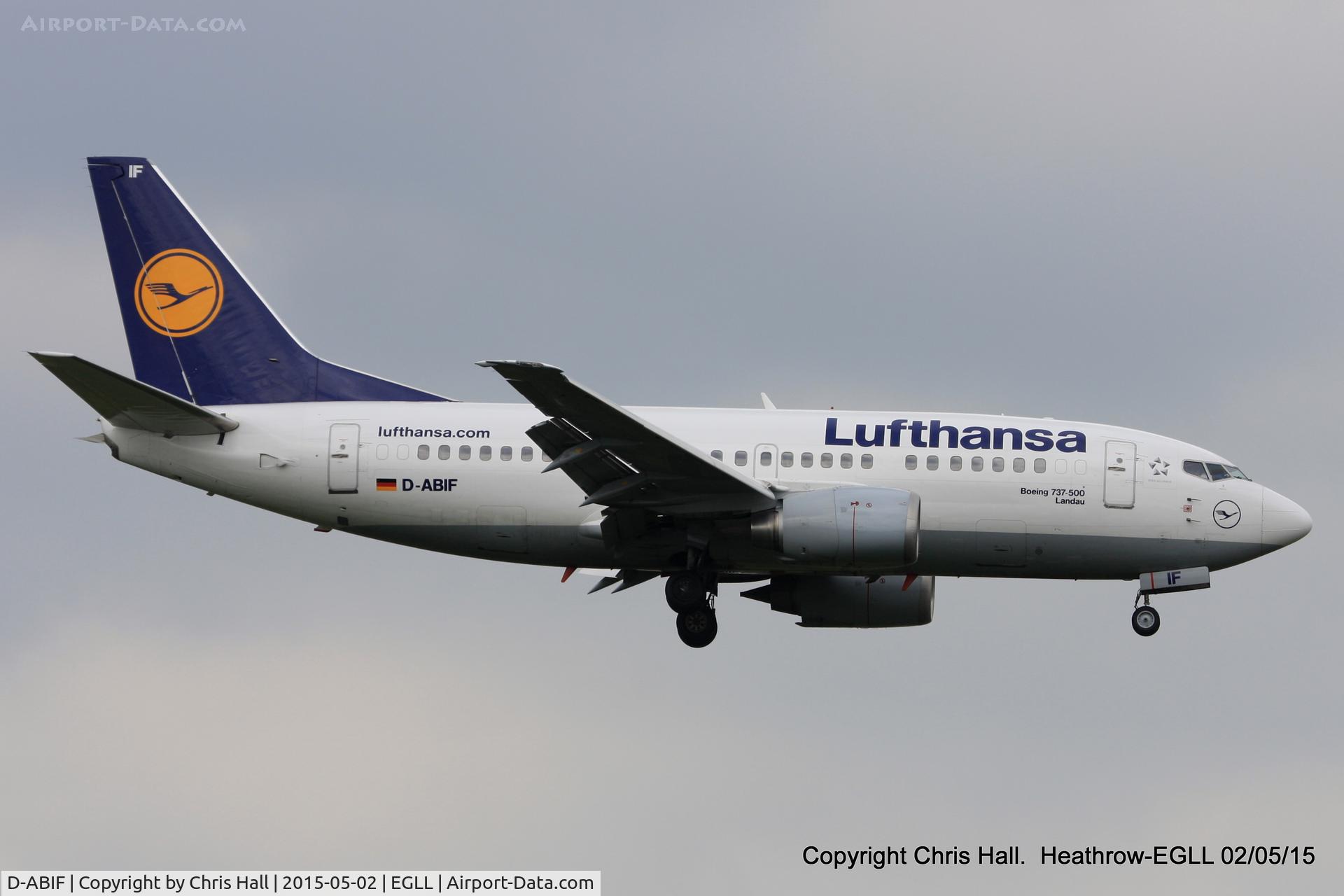 D-ABIF, 1991 Boeing 737-530 C/N 24820, Lufthansa