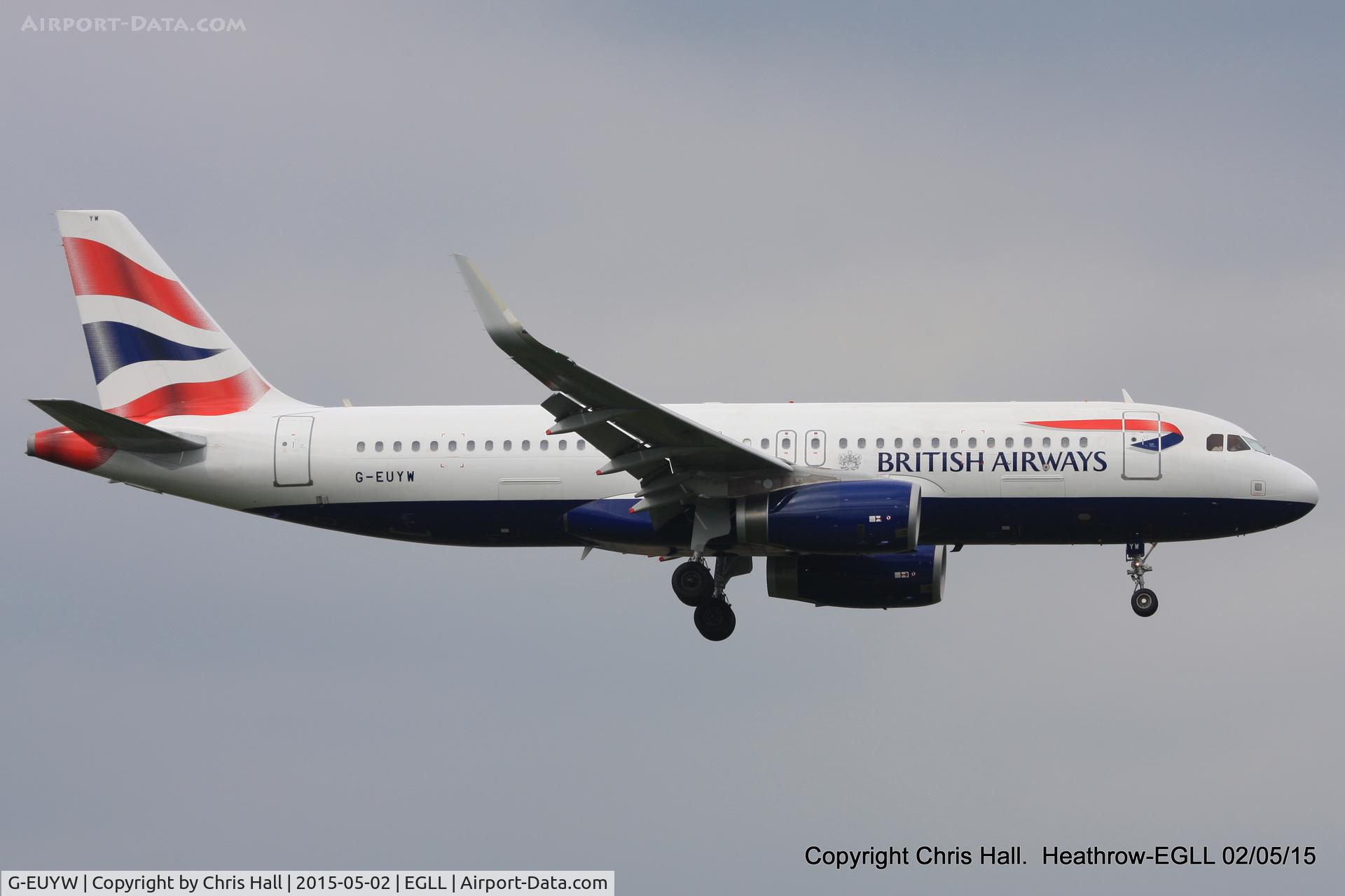 G-EUYW, 2014 Airbus A320-232 C/N 6129, British Airways
