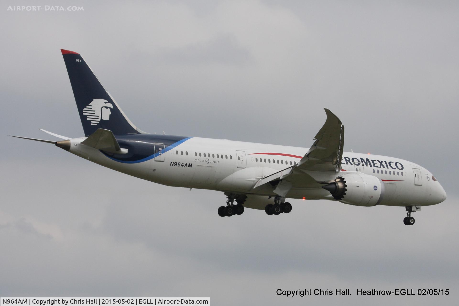 N964AM, 2013 Boeing 787-8 Dreamliner C/N 35307, Aeroméxico