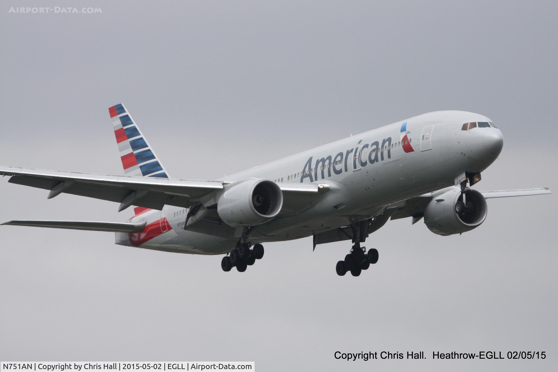 N751AN, 2001 Boeing 777-223 C/N 30798, American Airlines