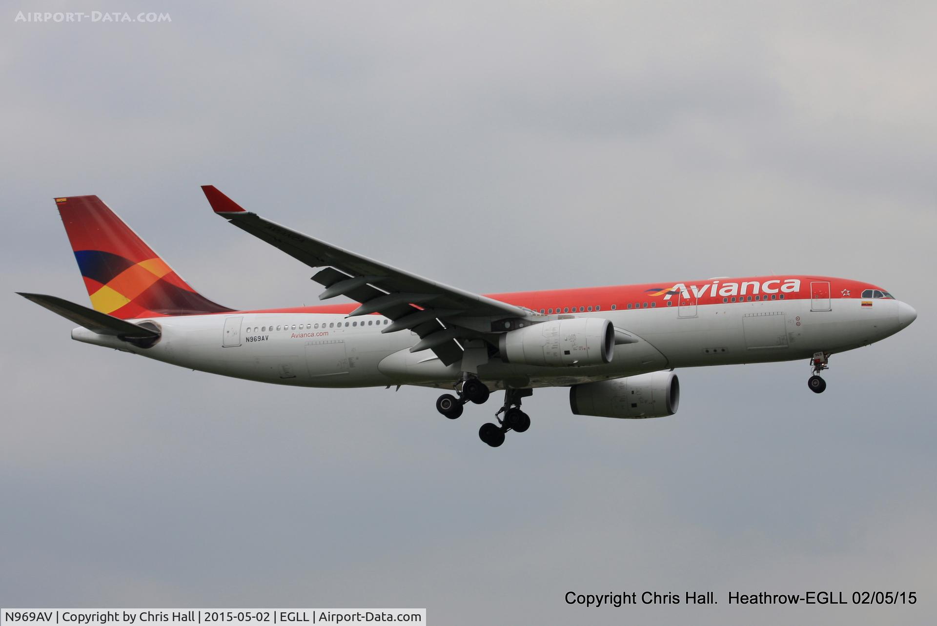N969AV, 2009 Airbus A330-243 C/N 1016, Avianca