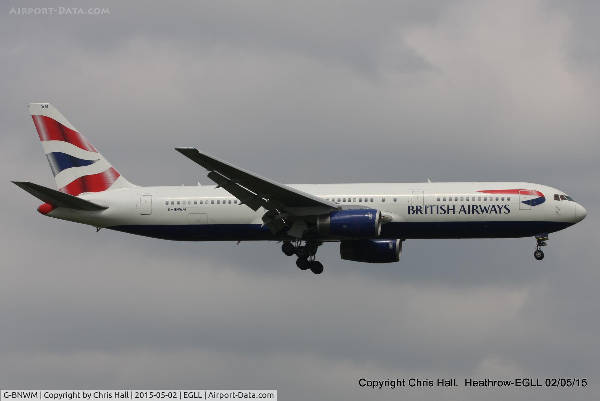 G-BNWM, 1991 Boeing 767-336 C/N 25204, British Airways