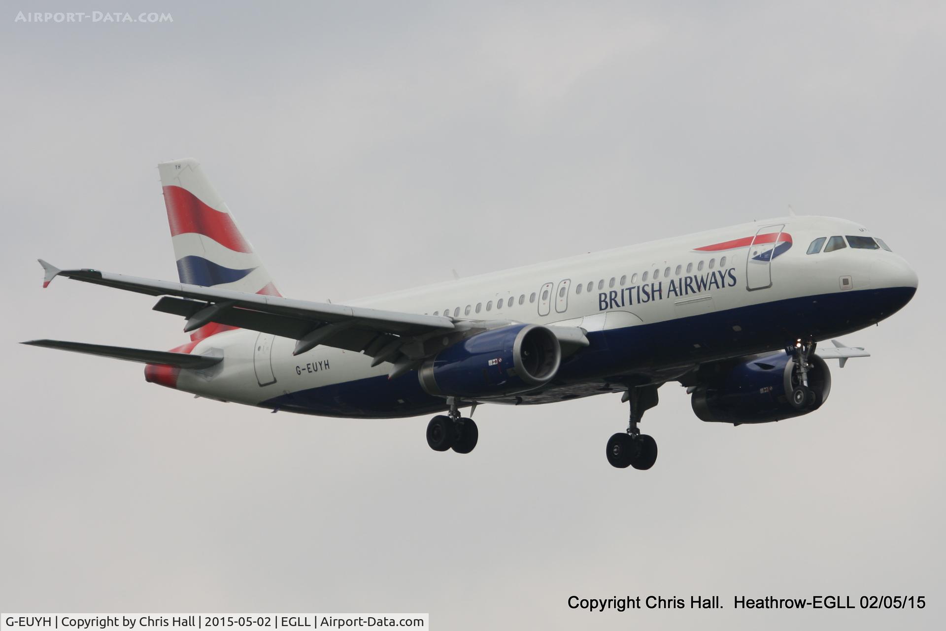 G-EUYH, 2010 Airbus A320-232 C/N 4265, British Airways