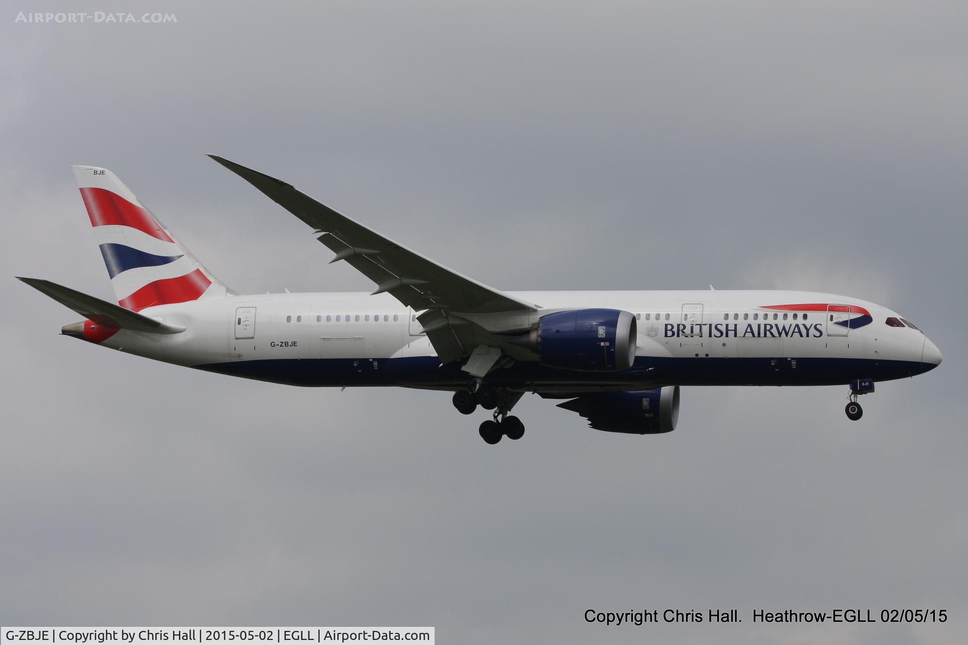 G-ZBJE, 2013 Boeing 787-8 Dreamliner C/N 38612, British Airways