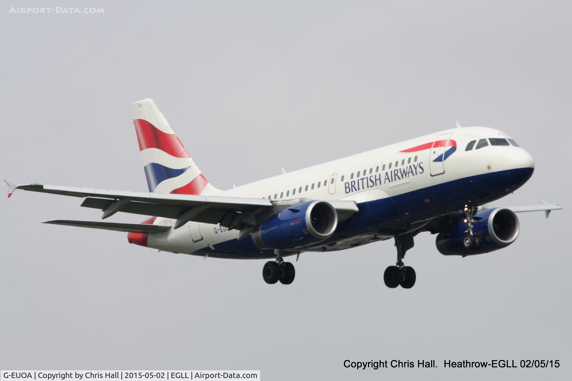 G-EUOA, 2001 Airbus A319-131 C/N 1513, British Airways