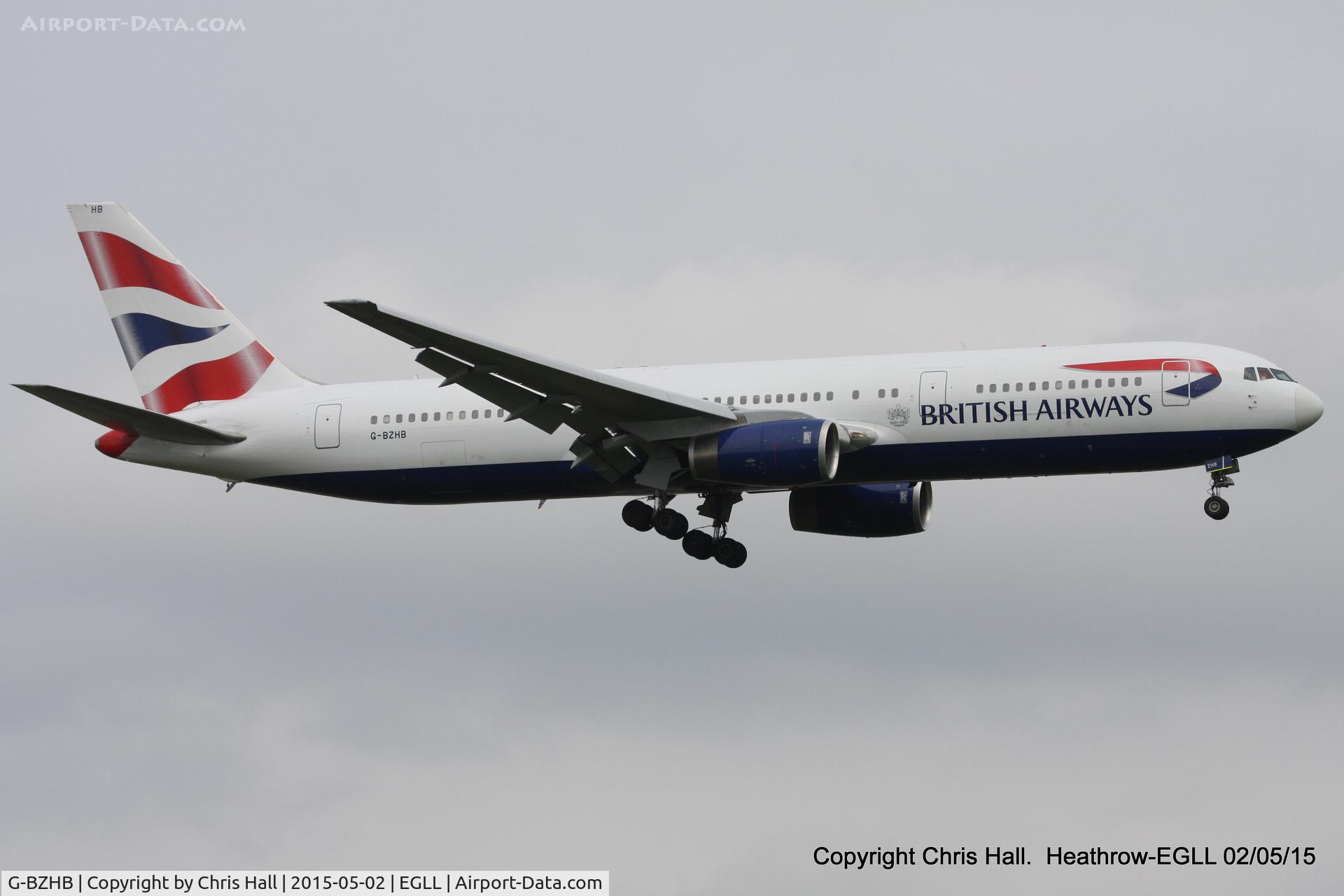 G-BZHB, 1998 Boeing 767-336 C/N 29231, British Airways