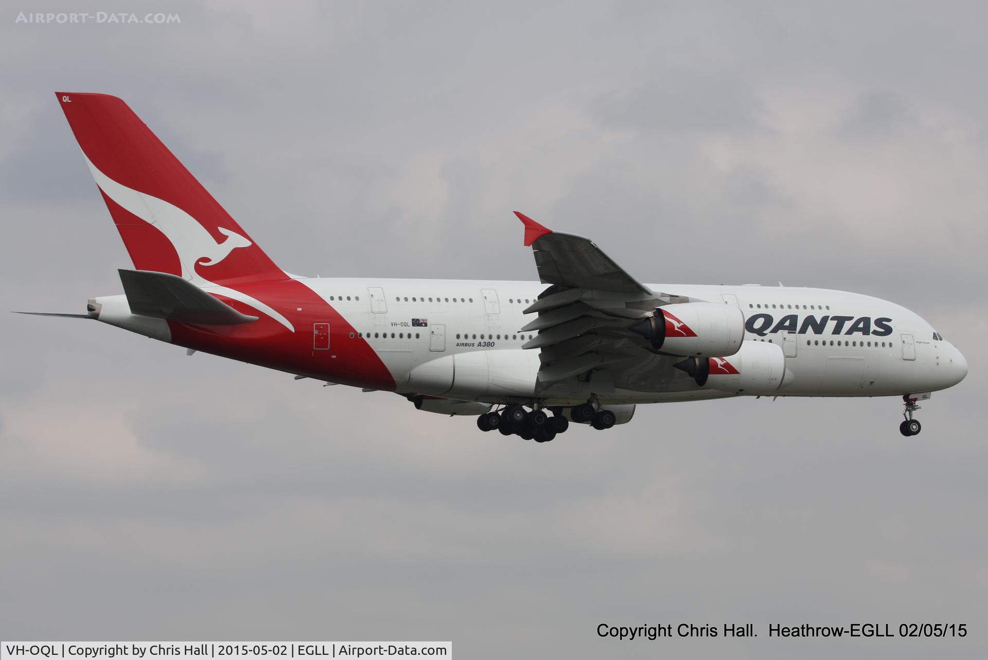 VH-OQL, 2011 Airbus A380-842 C/N 074, Qantas