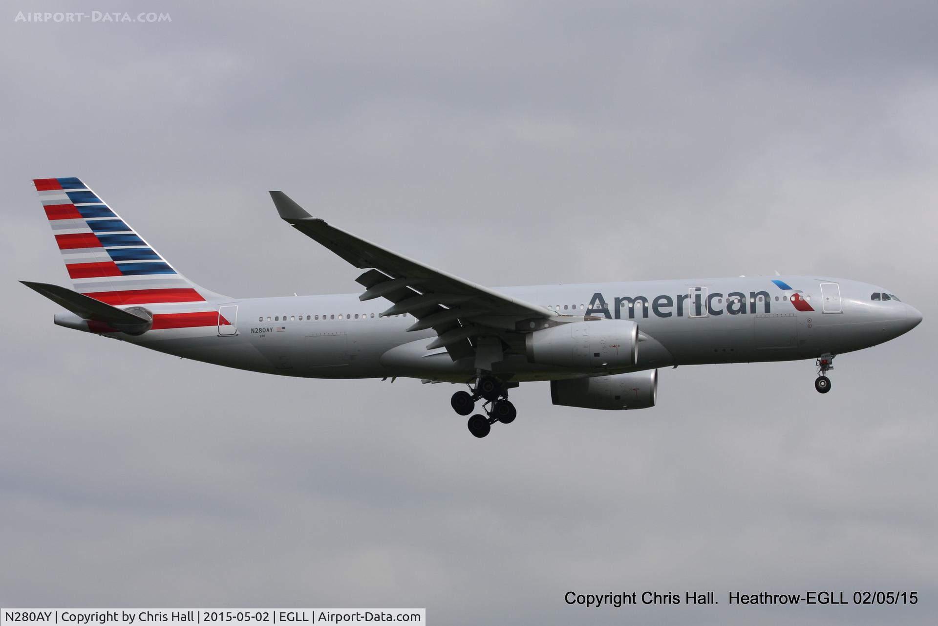 N280AY, 2009 Airbus A330-243 C/N 1022, American Airlines