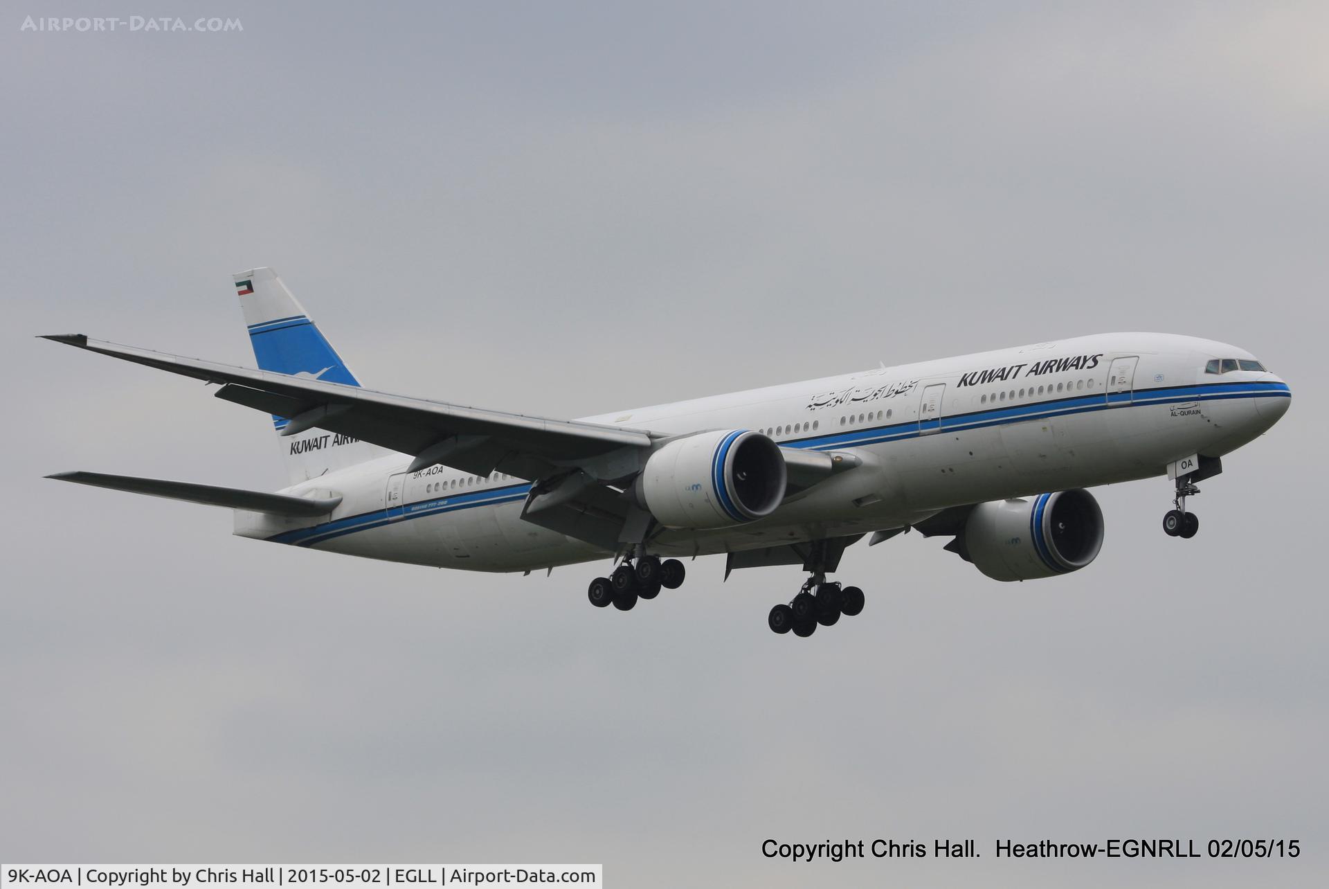 9K-AOA, 1998 Boeing 777-269/ER C/N 28743, Kuwait Airways