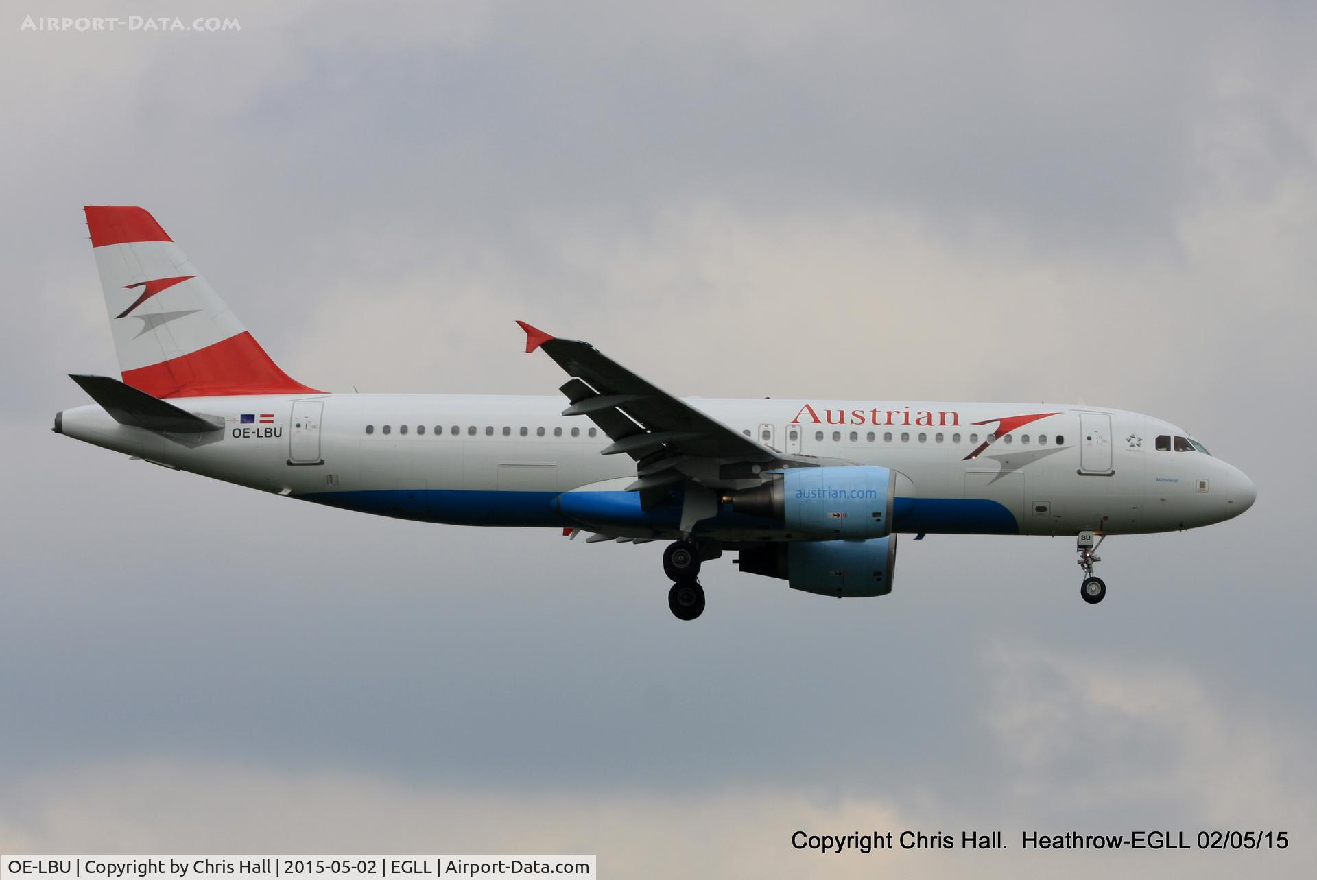 OE-LBU, 2001 Airbus A320-214 C/N 1478, Austrian Airlines