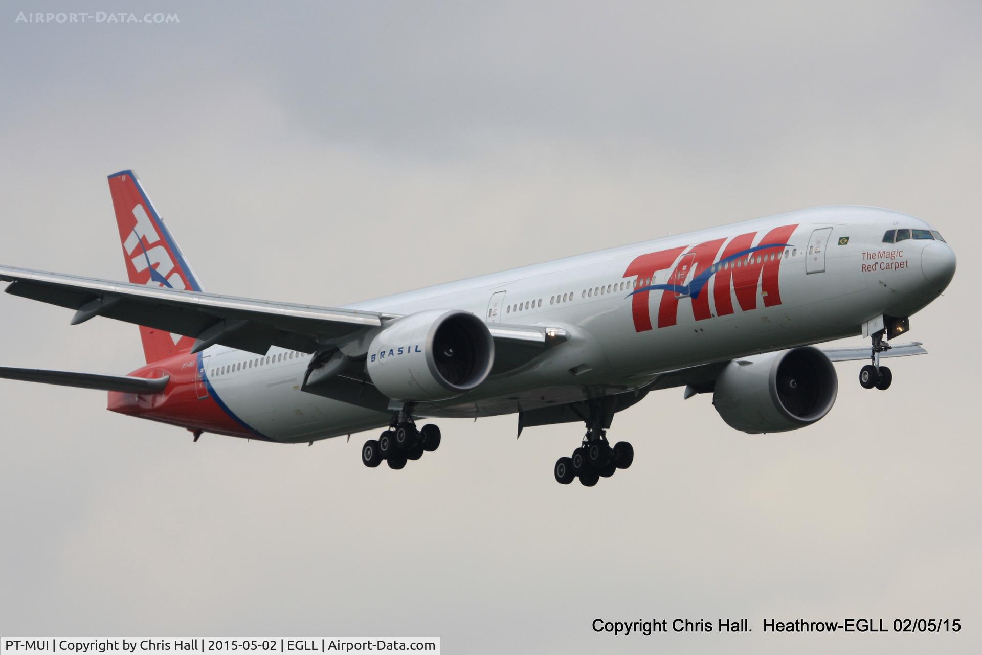 PT-MUI, 2013 Boeing 777-32W/ER C/N 40589, TAM Linhas Aéreas
