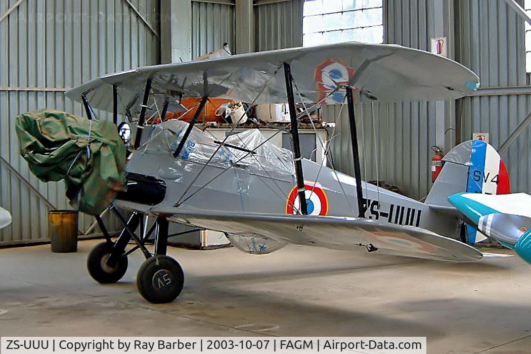 ZS-UUU, 1949 Stampe-Vertongen SV-4C C/N 1061, AIA Stampe SV.4B [1061] Johannesburg-Rand~ZS 07/10/2003