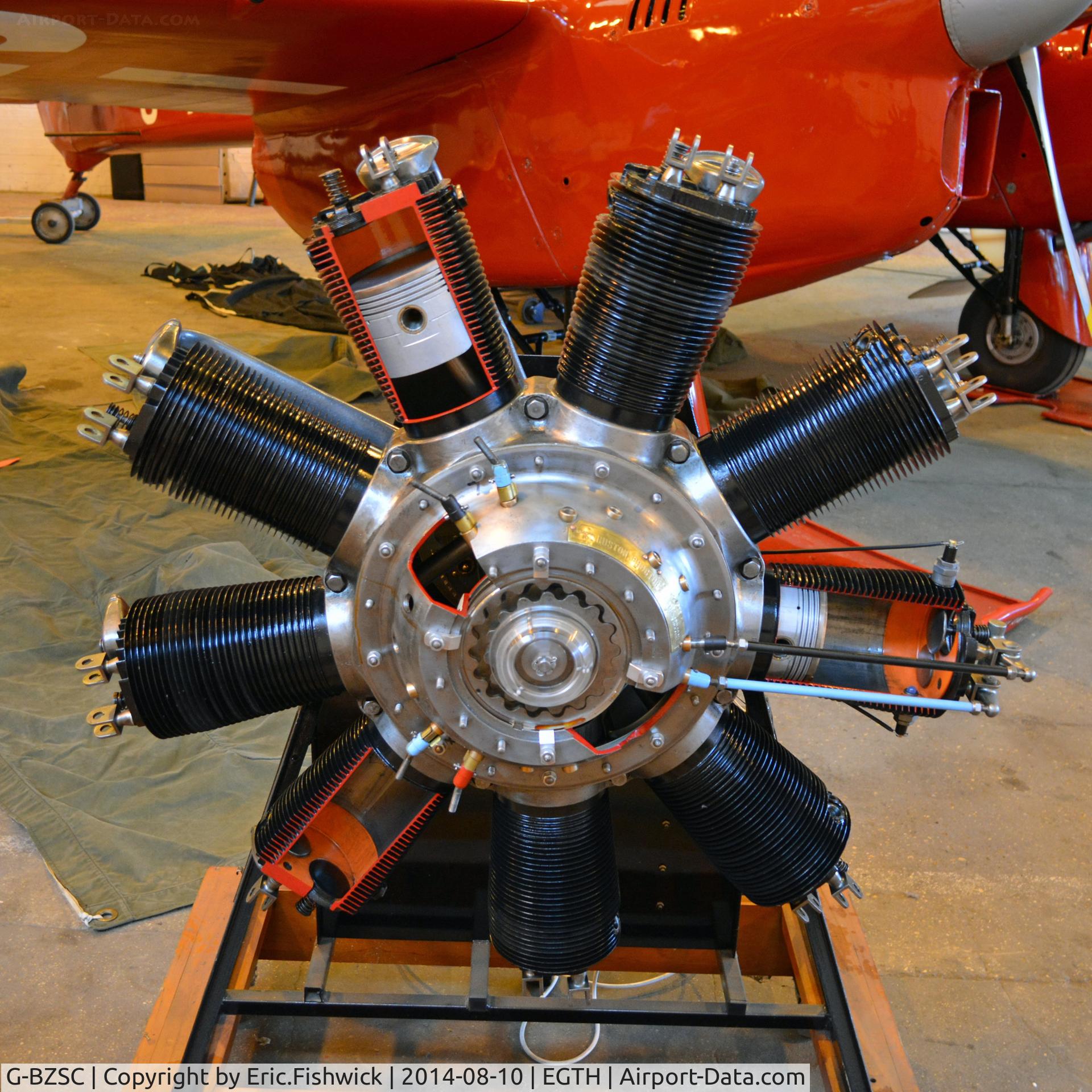 G-BZSC, 2001 Sopwith F.1 Camel Replica C/N NAW-3, 4. Motorised Clerget 9B - as used in the Sopwith Triplane and the Sopwith Camel.