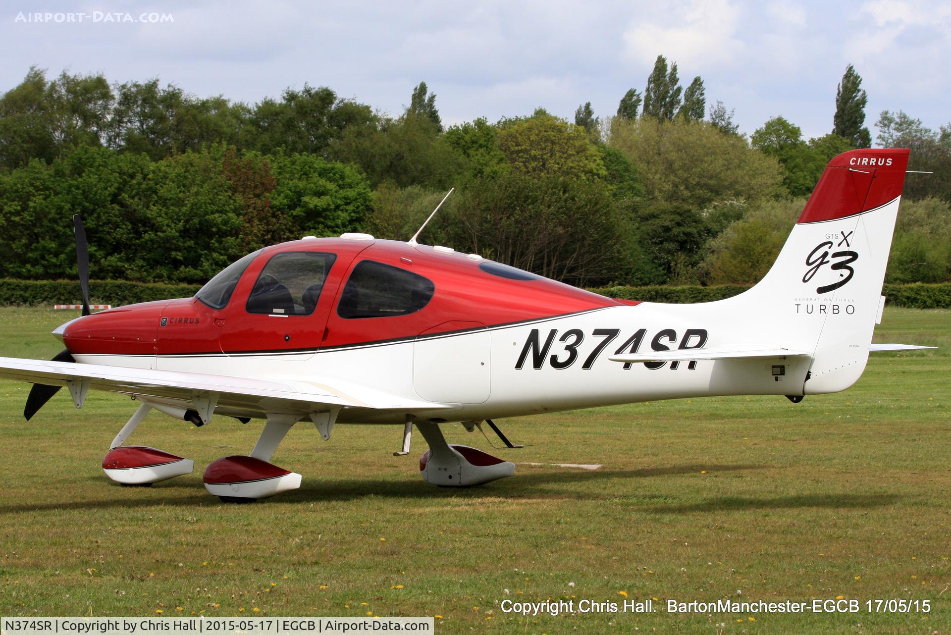 N374SR, 2007 Cirrus SR22 G3 GTSX Turbo C/N 2734, Visitor at Barton