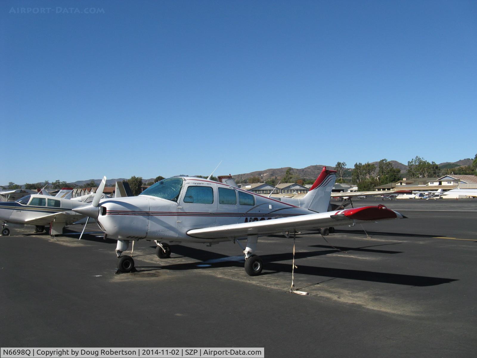 N6698Q, 1983 Beech C23 Sundowner 180 Sundowner 180 C/N M-2391, 1983 Beech C23 SUNDOWNER 180, Lycoming O&VO-360 180 Hp, has standard left hand door also, max cruise 143 mph