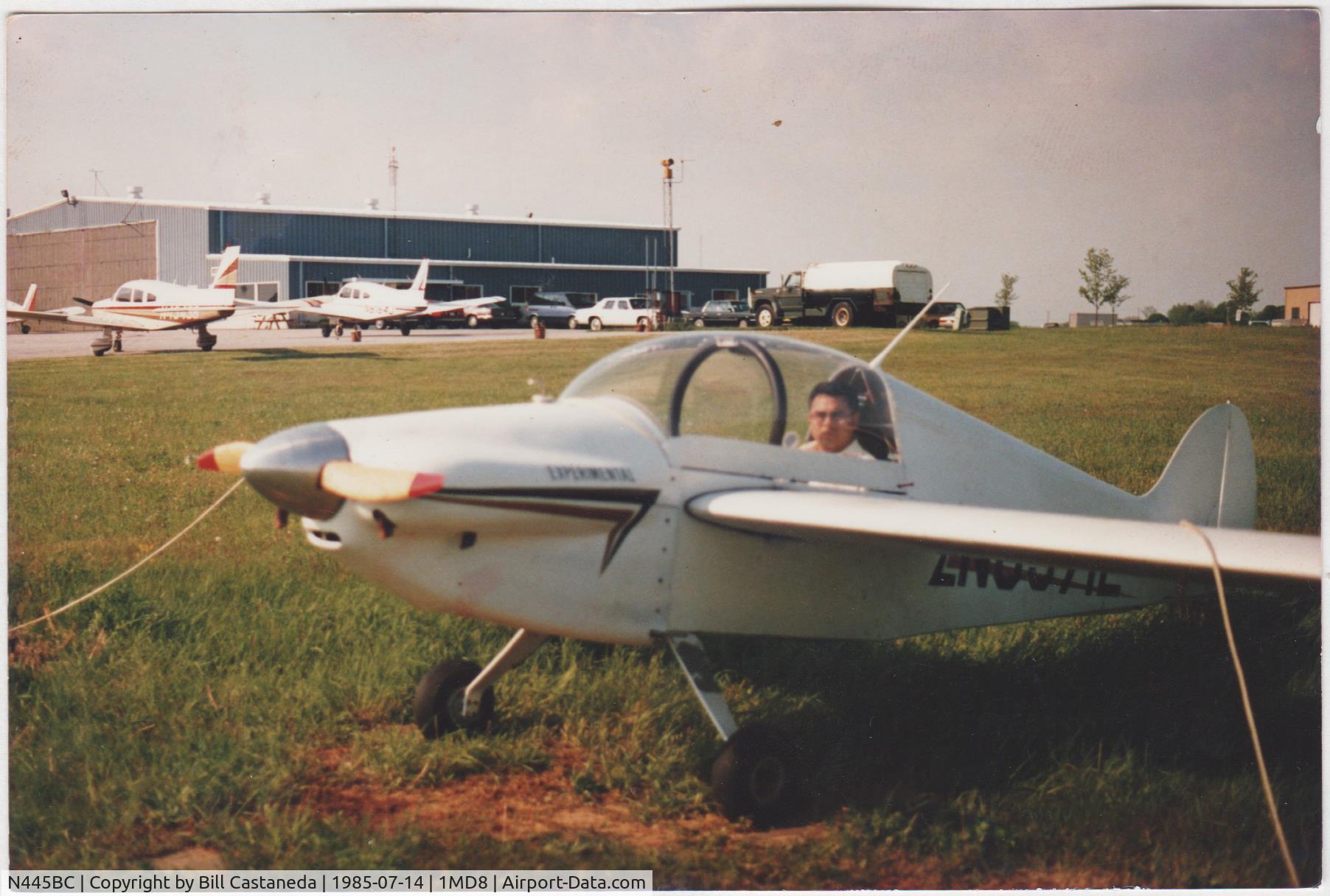 N445BC, Castaneda Bismarck G CAST-AIR C/N 1, The CAST-AIR took me 4 years to finish it, I used a VW modified engine
it is a folding wings, when I had  to tranport the airplane to the the airport I had a lot of complements from drivers.
It made feel very good!!!!!!!!