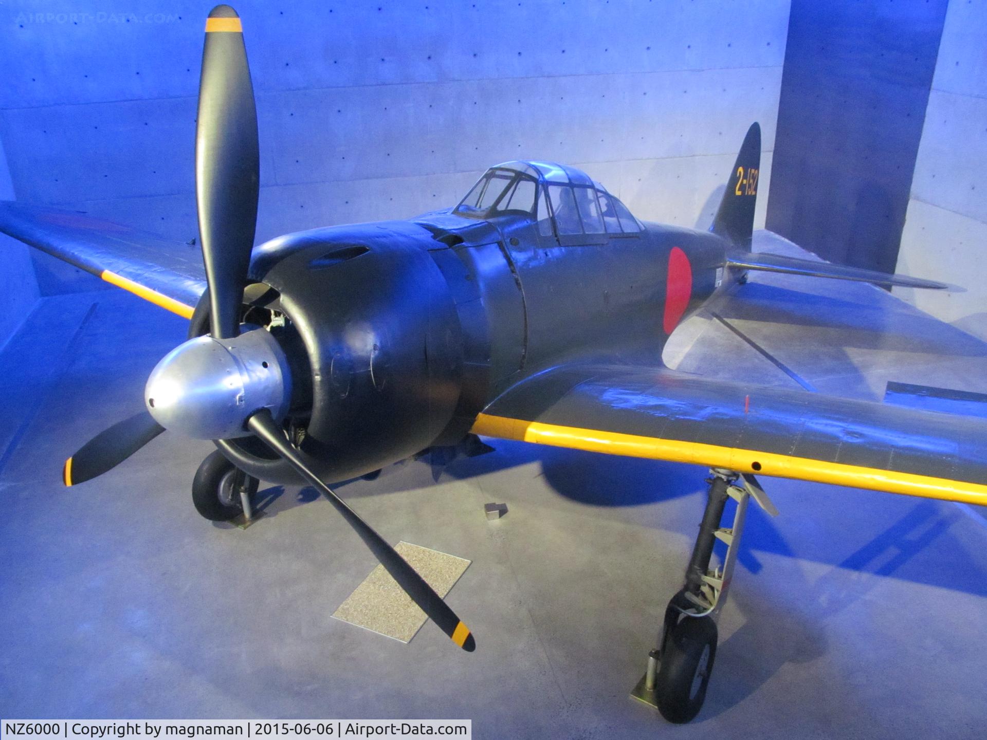 NZ6000, Mitsubishi A6M3 Zero C/N 3844, AKL museum - painted in Japanese scheme. Coded NZ6000 upon arrival in NZ according to display records.