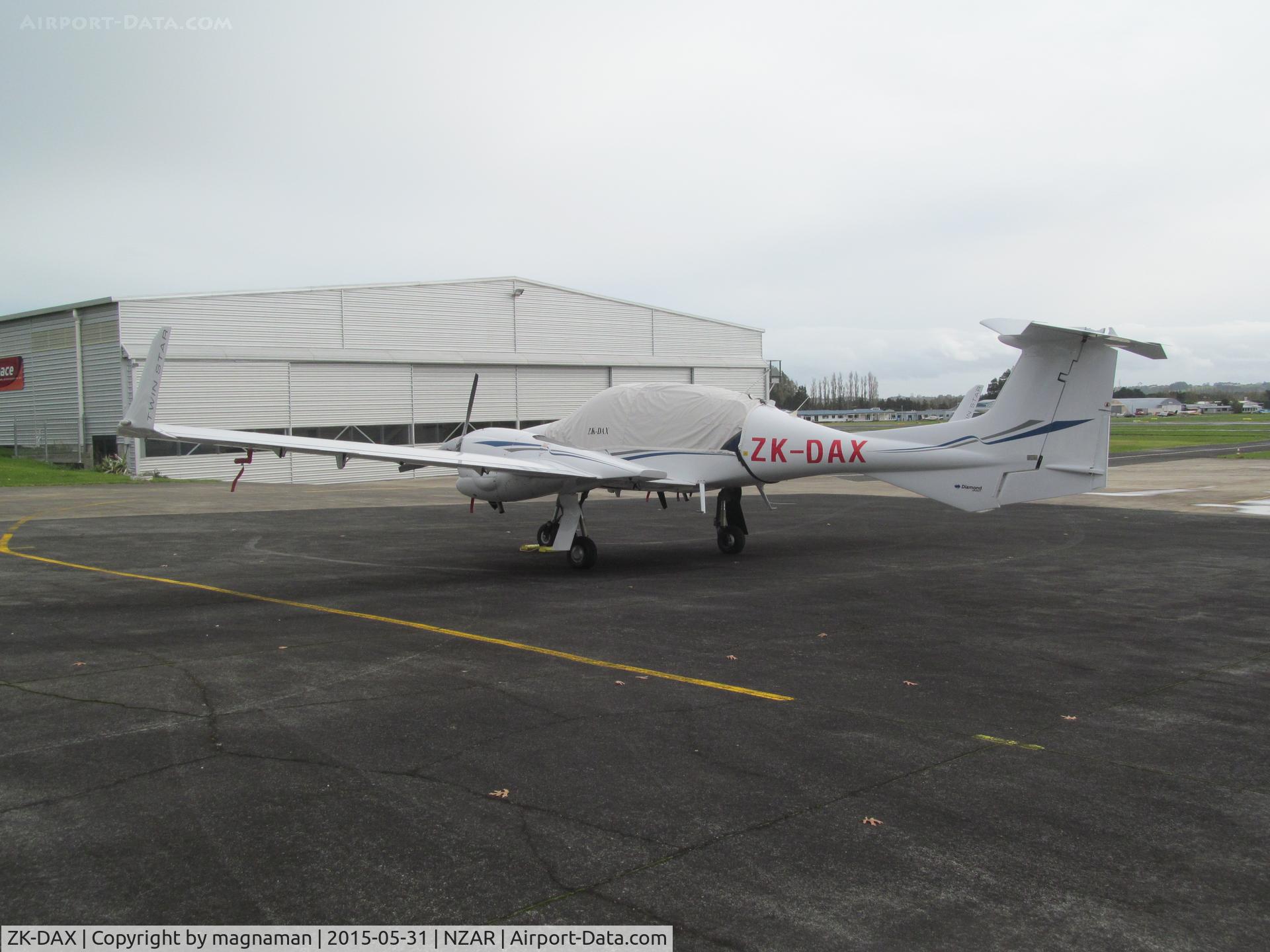 ZK-DAX, Diamond DA-42 Twin Star C/N 42.AC072, new arrival at ardmore