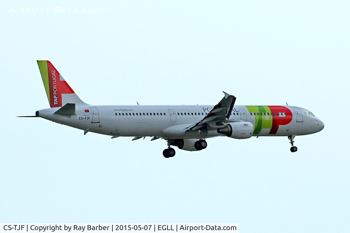 CS-TJF, 2000 Airbus A321-211 C/N 1399, CS-TJF   Airbus A321-211 [1399] (TAP Portugal) Home~G 07/05/2015. On approach 27L.